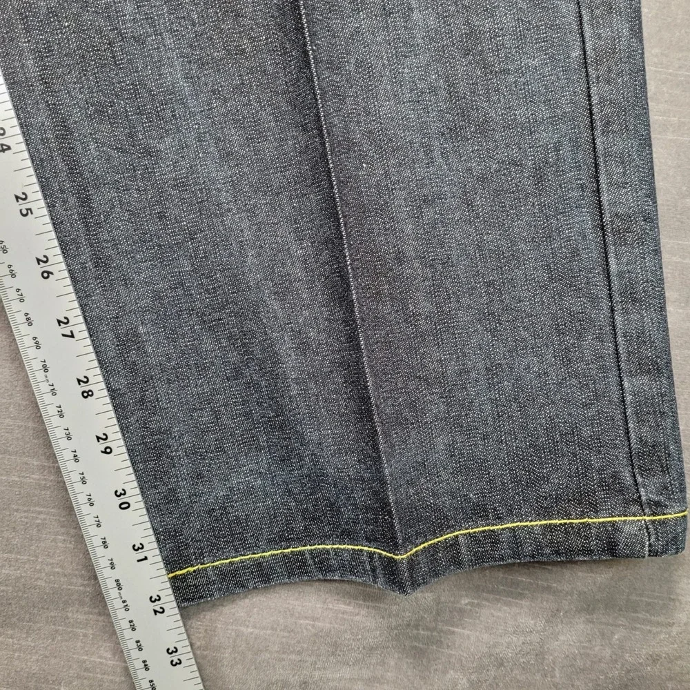 Brooklyn Basement Mens 42x32 Baggy Jeans Dark Contrast Stitch Y2K‎ Streetwear